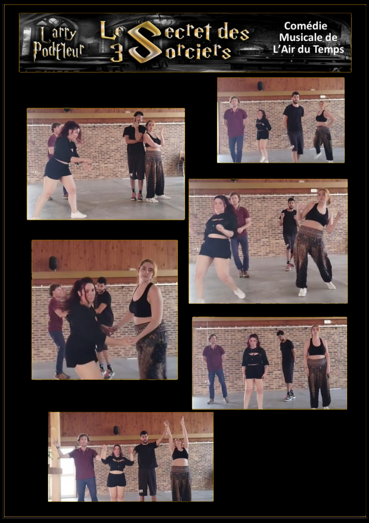 photo des entrainements de danses et de mise en scène de la troupe